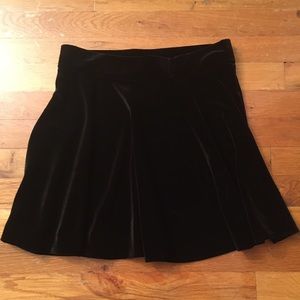 Black Velvet Short Skirt Size Small